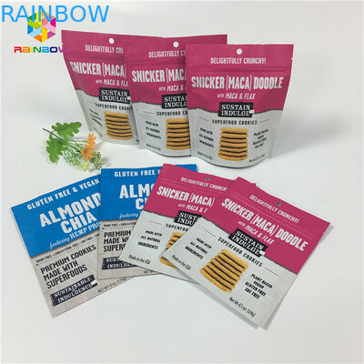 Gravure Printing Stand Up Ziplock Túi đóng gói Vanilla Coffee / Sữa Protein Powder