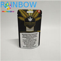 3.5g Túi Mylar chống mùi có thể hàn lại K Túi đứng lên cho bao bì dầu cây gai dầu cỏ dại CBD