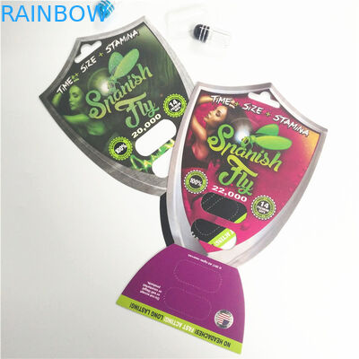 Rhino Pill Capsule Vỉ bao bì Thẻ Hiển thị Hộp Nam Tăng cường hiệu suất tình dục