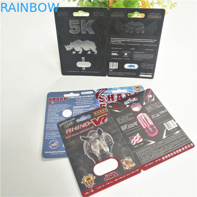 Buffalo Happy Time Blister Pack Bao bì Rhino Pill vỉ giấy Tùy chỉnh