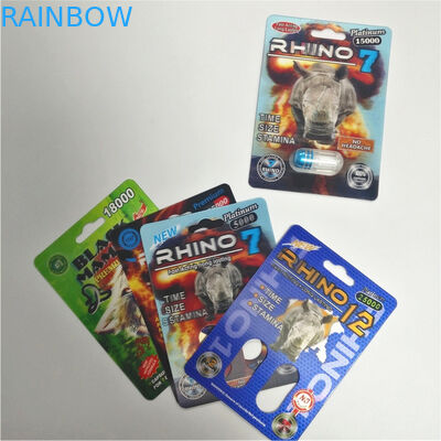Thuốc tăng cường sinh lý nam RHINO 69 Bao bì thẻ 3d dạng thấu kính Eco - Thân thiện