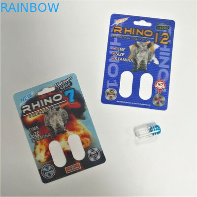 Vỉ nhựa bền màu Rhino Bao bì 3d Lenticular Thẻ Nam Chất liệu giấy tráng