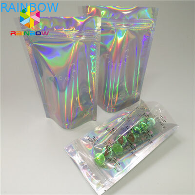 Tùy chỉnh nhựa Mylar Resealable Stand Up Túi Bao bì mỹ phẩm ba chiều