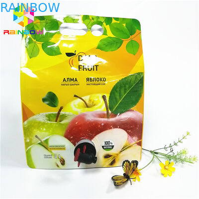 Leak Proof Spout Túi Bao bì Nhôm Lá 2L 3L 5L Rượu vang Apple Juice Storage