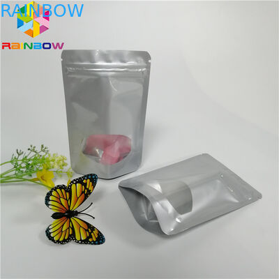 Mini Nhôm Lá Túi Bao bì Đứng lên Ziplock Kẹo tái chế Đường Áp dụng