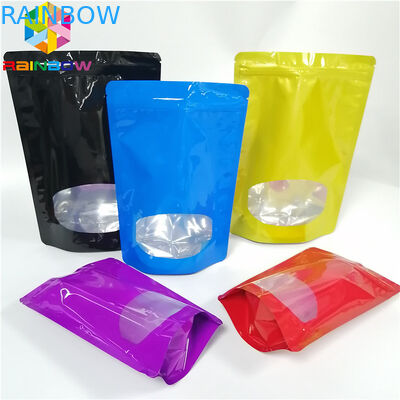 Mini Nhôm Lá Túi Bao bì Đứng lên Ziplock Kẹo tái chế Đường Áp dụng