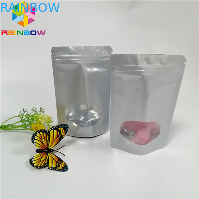 Mini Nhôm Lá Túi Bao bì Đứng lên Ziplock Kẹo tái chế Đường Áp dụng