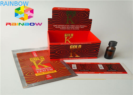 Hộp giấy bìa cứng mạnh mẽ Bao bì pha trộn màu sắc với sự chấp thuận của FDA FDA