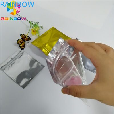 Hologram Lá Túi Bao bì Heat Seal Star Flash Mylar Nhựa Ba mặt túi Zipper Zipper