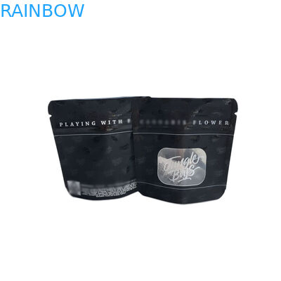 Bề mặt túi nhựa màu đen mờ Bao bì tại chỗ UV trong suốt Cửa sổ phía trước rõ ràng