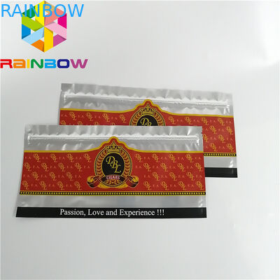 Túi nhựa Ziplock có thể đóng gói Bao bì rõ ràng Hologpson Frosted Xì gà