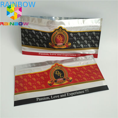 Túi nhựa Ziplock có thể đóng gói Bao bì rõ ràng Hologpson Frosted Xì gà