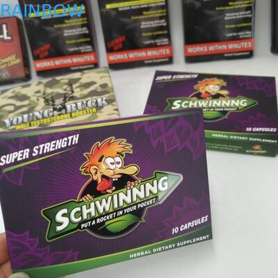 Túi có thể gập lại đóng gói Bao bì 300gsm Giấy bìa 7 ngày 2 ngày Hộp thuốc