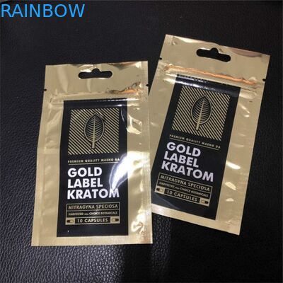 Ba mặt niêm phong Túi nhựa Mylar Túi đóng gói Logo tùy chỉnh In