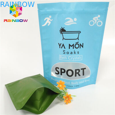 Rõ ràng Cửa sổ Túi nhựa mờ Bao bì Nhôm Lá Pha lê Tắm muối Niêm phong nhiệt