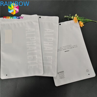 Mùi bằng chứng Mylar Ziplock đứng lên Túi rõ ràng In logo tùy chỉnh