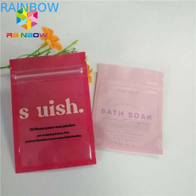 Mùi bằng chứng Mylar Ziplock đứng lên Túi rõ ràng In logo tùy chỉnh