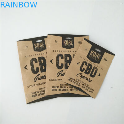 Mylar CBD Oil Swiss Weed Bao bì nhựa Túi Zip có thể tái sử dụng cho Edibles Cbd Sachet