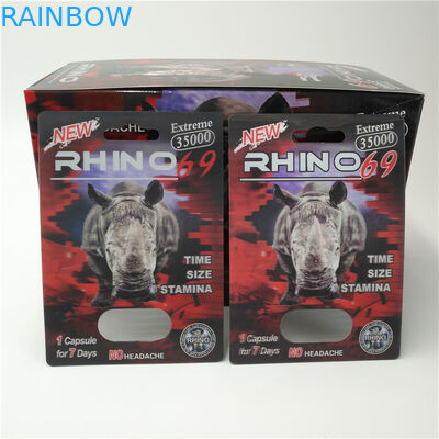 Gói vỉ thuốc RhINO 96 tùy chỉnh Bao bì Thẻ 3D dạng thấu kính Eco - Thân thiện