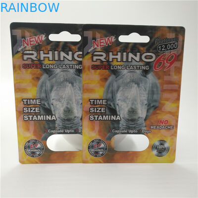 Gói vỉ thuốc RhINO 96 tùy chỉnh Bao bì Thẻ 3D dạng thấu kính Eco - Thân thiện