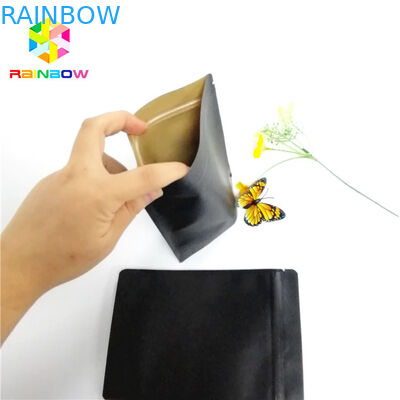 Giấy kraft đen In túi giấy tùy chỉnh Lớp thực phẩm nhiều lớp tự đứng