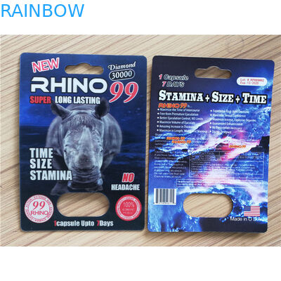Bao bì giấy tái chế bao bì Panther Rhino 25k Gói thuốc tăng cường nam