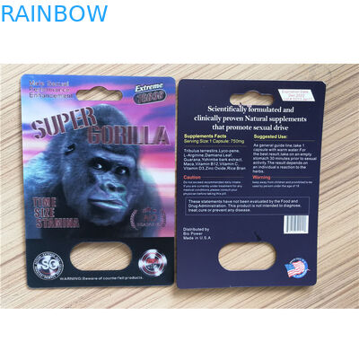 Bao bì giấy tái chế bao bì Panther Rhino 25k Gói thuốc tăng cường nam