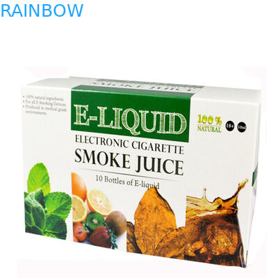 Hộp giấy có thể gập lại Bao bì 10ml 15ml 30ml CBD Oil E Liquid Chai Sticker