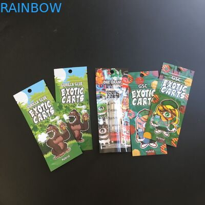 Túi nhựa Mylar Lá Bao bì Zipper Zipper In tùy chỉnh cho bao thuốc lá xì gà