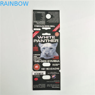 7K Panther Viên thuốc tình dục Bao bì Thẻ nâng cao nữ Logo tùy chỉnh với hộp hiển thị