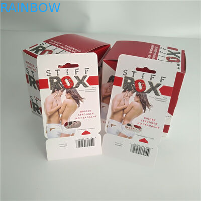 Stiff ROX Pill Capsule Blister Card Hiển thị bao bì Hộp in sinh học