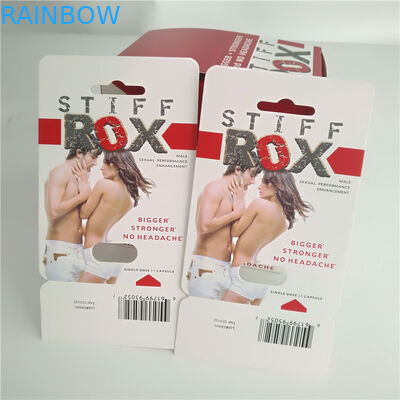 Stiff ROX Pill Capsule Blister Card Hiển thị bao bì Hộp in sinh học
