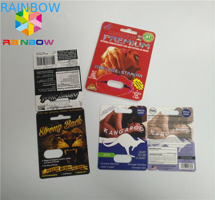 UV In vỉ Bao bì Thẻ CBD Dầu Chai Giấy vỉ / Hộp Vape điện tử