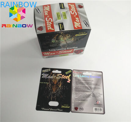 UV In vỉ Bao bì Thẻ CBD Dầu Chai Giấy vỉ / Hộp Vape điện tử