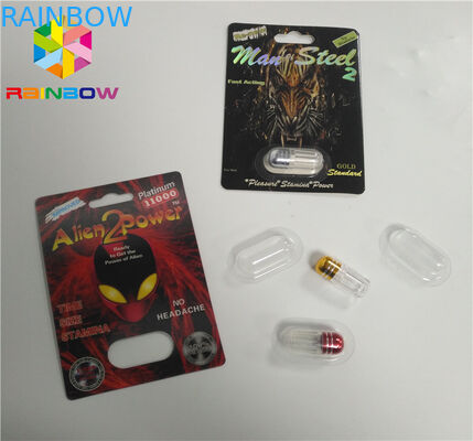 Tùy chỉnh bao bì thẻ vỉ bột Alien bột Rhino 3d Pills Capsule Pack