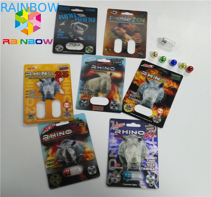 Capsule Container Blister Card Bao bì Sex Pills Power Tiller 69 7 3d 6000