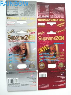 Premier Zen / Rhino 13 Pills Bao bì Hộp Giấy Bao bì Nam Enhancer Capsule