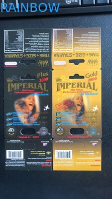 Sức mạnh nam Thẻ giấy 3D tình dục Bao bì Hiệu ứng Premier Zen 3D cho thuốc kích dục