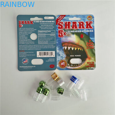 Bao bì giấy vỉ nam Thuốc tăng cường gói thuốc với viên đạn nhựa