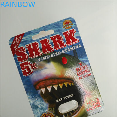 Bao bì giấy vỉ nam Thuốc tăng cường gói thuốc với viên đạn nhựa