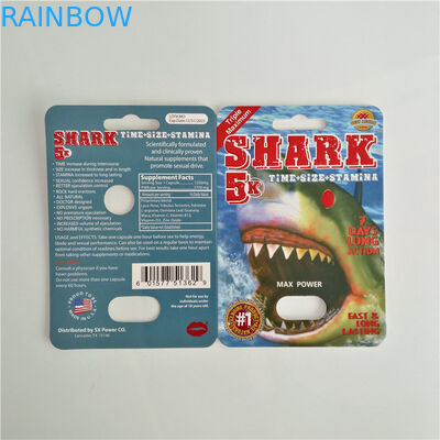 Bao bì giấy vỉ nam Thuốc tăng cường gói thuốc với viên đạn nhựa