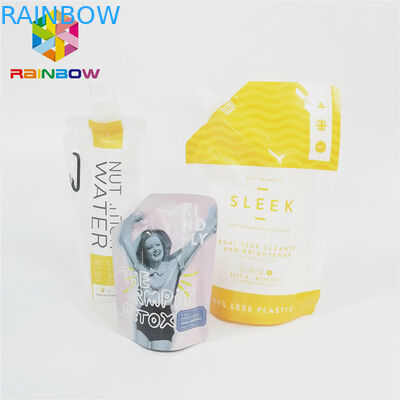 Leak Proof Spout Túi Bao bì Bề mặt bóng loáng Nước uống lỏng Túi nylon nhiều lớp