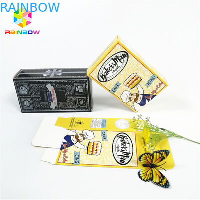 Glossy sáng bóng nóng dập logo thương hiệu OEM in hộp giấy quà tặng mỹ phẩm lông mi bao bì thẻ hộp