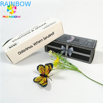 Glossy sáng bóng nóng dập logo thương hiệu OEM in hộp giấy quà tặng mỹ phẩm lông mi bao bì thẻ hộp