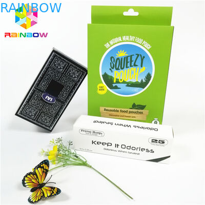 Bóng loáng thiết kế OEM logo in thẻ giấy hộp quà tặng mỹ phẩm lông mi bao bì hộp thẻ