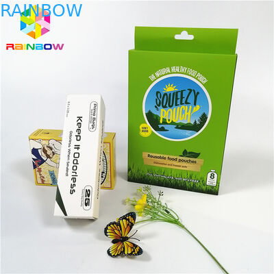 Đầy đủ màu sắc tùy chỉnh logo hộp giấy thủ công UV với lỗ treo chai quà tặng mỹ phẩm hộp đóng gói