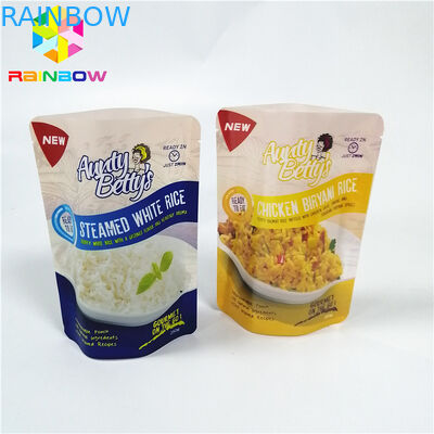 Túi nhựa thực phẩm đông lạnh Bao bì đứng lên lưu trữ chân không nylon