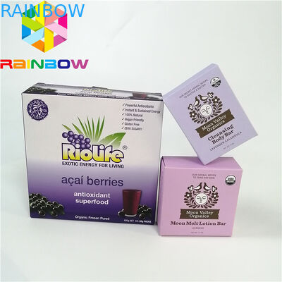 Tím phẳng tái chế sáp phủ giấy kraft giấy gấp hộp giấy sáo các tông hộp thư thực phẩm lớp cà phê trà pac