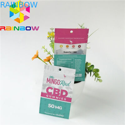 Lá nhôm Túi nhựa Bao bì có mùi bằng chứng Zipper Zipper Top CBD Herbal Incense Pack