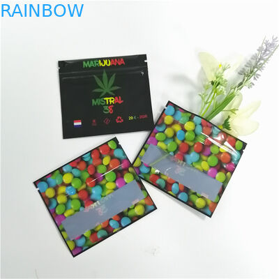 Bao bì thảo dược trong suốt Bao bì Ziplock nhỏ một mặt Nhôm trong suốt